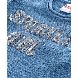 Babyhug Full Sleeves Pullover Sweater - Blue