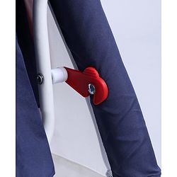 Babyhug Boy Print Cradle with Mosquito Net and Swing Lock Function-Blue Red| Storage Basket| Wheels with Lock| Easy Assembly| Balanced Swing