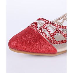 Cute Walk by Babyhug Bellies Glitter Pattern - Red
