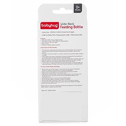 Babyhug Wide Neck Sterilizable Polypropylene Feeding Bottle Pink - 250 ml