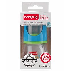 Babyhug Anti Colic Sterilizable Feeding Bottle Blue - 60 ml