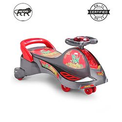 Babyhug Dragon Gyro Swing Car - Grey Red