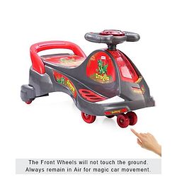 Babyhug Dragon Gyro Swing Car - Grey Red