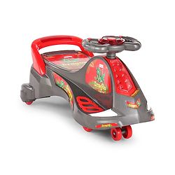 Babyhug Dragon Gyro Swing Car - Grey Red