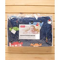 Babyhug Sleeping Bag Cars Print - Navy Blue