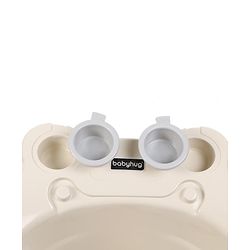 Babyhug Large Bath Tub with Bath Sling Smiley Print - Brown (Print may vary)