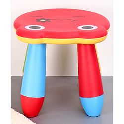 Babyhug Small Size Stool Frog Design - Red| Easy to Assemble| Step Stool| Bathroom Stool| Indoor & Outdoor Use