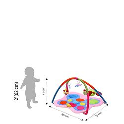 Babyhug Twist N Fold Move N Play Activity Gym Butterfly - Multicolor