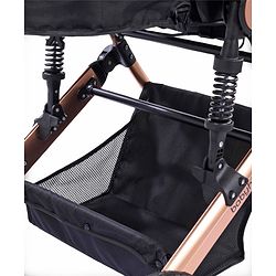 Babyhug Majestic Stroller Cum Carry Cot With Canopy - Red
