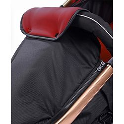 Babyhug Majestic Stroller Cum Carry Cot With Canopy - Red