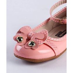 Cute Walk by Babyhug Slip On Bellies With Bow Motif - Pink