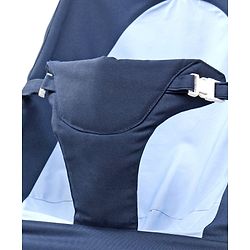 Babyhug Light weight Baby Bouncer with Safety Harness - Navy Blue