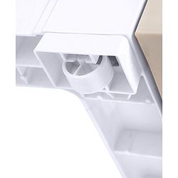 Babyhug 6 Layers High Density Plastic Storage Cabinet Teddy Print With Wheels - White