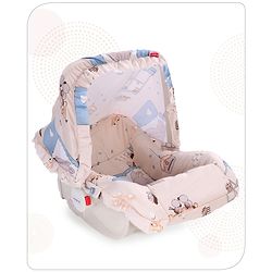 Babyhug Spring 5 in 1 Carry Cot Cum Rocker With Mosquito Net - Cream