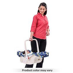 Babyhug Spring 5 in 1 Carry Cot Cum Rocker With Mosquito Net - Cream