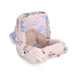 Babyhug Spring 5 in 1 Carry Cot Cum Rocker With Mosquito Net - Cream