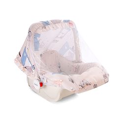 Babyhug Spring 5 in 1 Carry Cot Cum Rocker With Mosquito Net - Cream