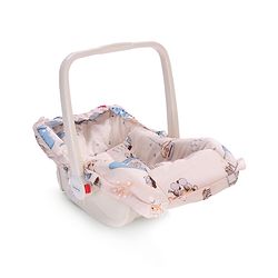 Babyhug Spring 5 in 1 Carry Cot Cum Rocker With Mosquito Net - Cream