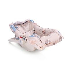 Babyhug Spring 5 in 1 Carry Cot Cum Rocker With Mosquito Net - Cream