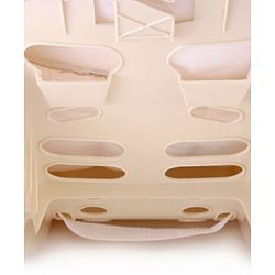 Babyhug Spring 5 in 1 Carry Cot Cum Rocker With Mosquito Net - Cream