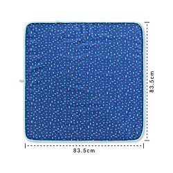 Babyhug Cotton Diaper Changing Mat and Bed Protector - Navy Blue