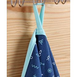 Babyhug Cotton Diaper Changing Mat and Bed Protector - Navy Blue