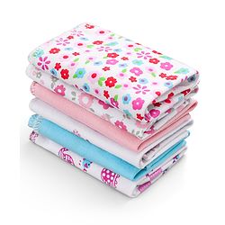 Babyhug 100% Cotton Wash Cloth Pack of 6 - Multicolor