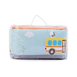 Babyhug Premium Cotton Crib Bumper Large -Transport Theme (Cot not Included)