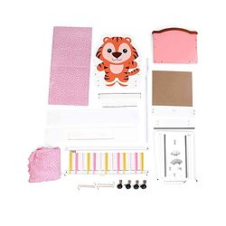 Babyhug Tiger Cub Wooden Cradle | Premium Sturdy & Safe Baby Cradle Jhula/Palna/Bed/Ghodiyu/Baggi/Baby Bedding with Mosquito Net | Big Storage Drawers for Toys Pink White