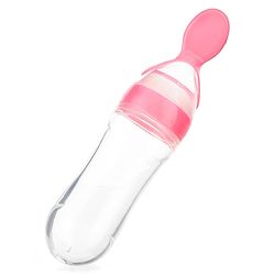 Babyhug Squeezy Silicone Food Feeder- Pink