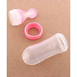 Babyhug Squeezy Silicone Food Feeder- Pink