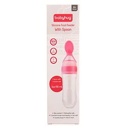 Babyhug Squeezy Silicone Food Feeder- Pink