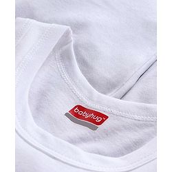 Babyhug 100% Organic Cotton Solid Vest Pack of 3 - White