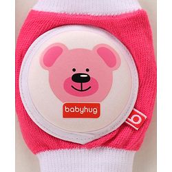 Babyhug Elbow & Knee Protection Pads Pink and White (Design May Vary)