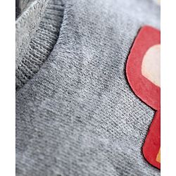 Babyhug 100% Cotton Mitten & Booties Set Vehicle Print - White Grey