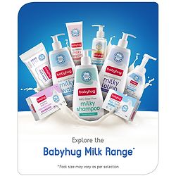 Babyhug Milk Protein Formula Daily Full Body and Face Moisturizing Milky Cream Ideal for Newborn Baby'S Delicate Skin - 50 g