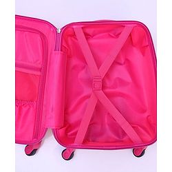 Babyhug Kid's Small 1 Day Trip Trolley Bag Giraffe Print - 18 Inches| Shock Resistant| Telescopic Handle| Water Resistant| Easy Zipper Closure| Durable Wheels