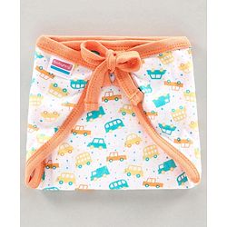 Babyhug Interlock Cloth Nappy Set of 5 Extra Small - Vehicle Print