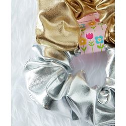 Babyhug Hair Rubber Band Pack of 2 - Silver & Golden