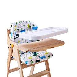 Babyhug Salvador Wooden Foldable Baby Dinning High Chair - Natural| No Assembly Required| Eco Friendly| Neutral Astetics