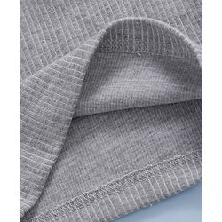 Babyhug Sleeveless Thermal Vest - Light Grey