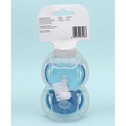 Babyhug Silicone Pacifier With Sterilizer Case Pack of 2 - Blue