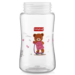 Babyhug Anti Colic Feeding Bottle Bear Shape Pink - 250 ml