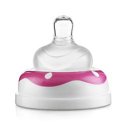 Babyhug Anti Colic Feeding Bottle Bear Shape Pink - 250 ml