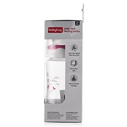 Babyhug Anti Colic Feeding Bottle Bear Shape Pink - 250 ml