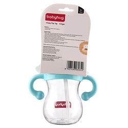 Babyhug Straw Sipper with Twin Handle Blue - 350 ml