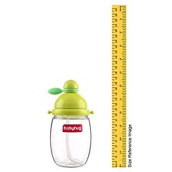 Babyhug Round Straw Sipper with Carrying Strap Green - 410 ml