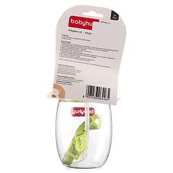 Babyhug Round Straw Sipper with Carrying Strap Green - 410 ml