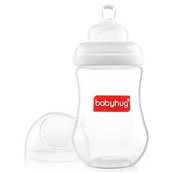 Babyhug Wide Neck Feeding Bottle White - 250 ml