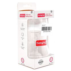 Babyhug Wide Neck Feeding Bottle White - 250 ml